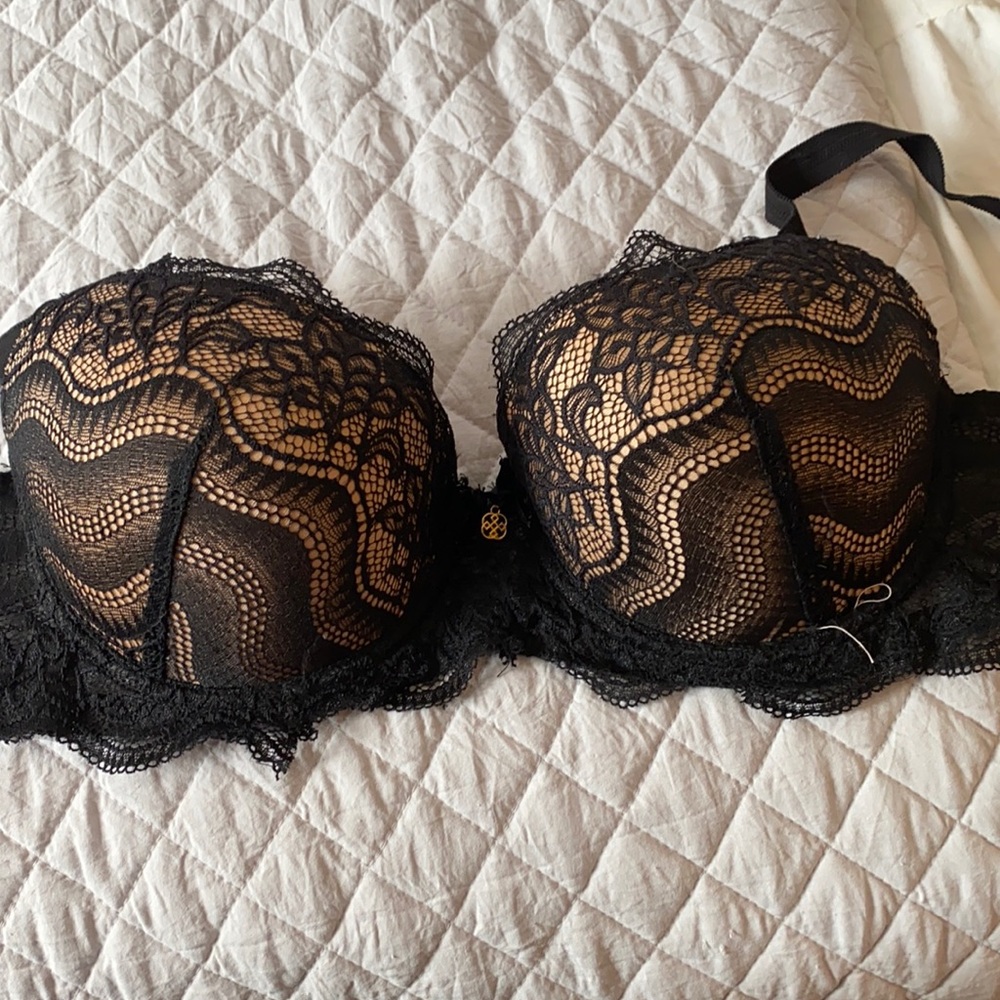 Black lace with nude
